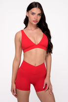 שורט V SCRUNCH FLOWER - Vlinks