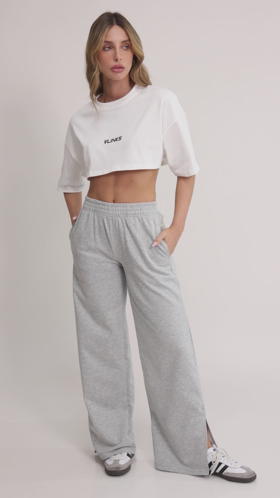 חולצת קרופ אוברסייז