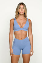 שורט V SCRUNCH FLOWER - Vlinks