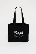 תיק צד קנבס Tote cotton שחור - Vlinks