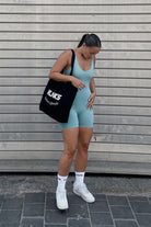 תיק צד קנבס Tote cotton שחור - Vlinks