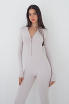 אוברול עם שרוולים ארוכים Deep V Zipper - Vlinks