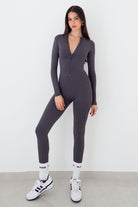 אוברול עם שרוולים ארוכים Deep V Zipper - Vlinks