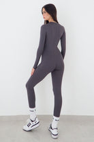 אוברול עם שרוולים ארוכים Deep V Zipper - Vlinks