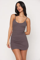 שמלת מיני סריג Ribbed - Vlinks