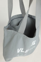 תיק צד קנבס Tote cotton אפור - Vlinks