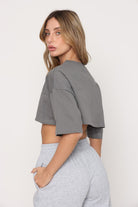 חולצת קרופ אוברסייז - Vlinks