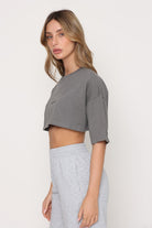 חולצת קרופ אוברסייז - Vlinks