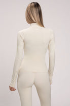 ג׳קט ספורט ארוך לנשים עם רוכסן מלא וגזרה מחטבת בעיצוב של מותג VLINKS