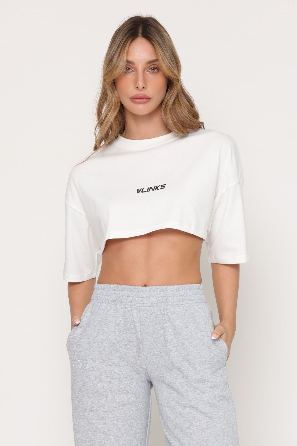 חולצת קרופ אוברסייז - Vlinks